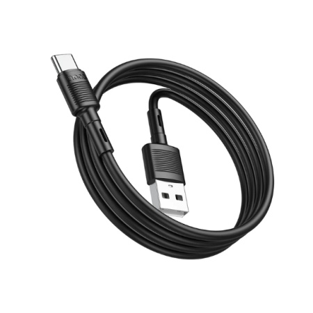 CABLU DATE HOCO X83 USB LA TIP C 3A NEGRU 1 METRU - Img 3