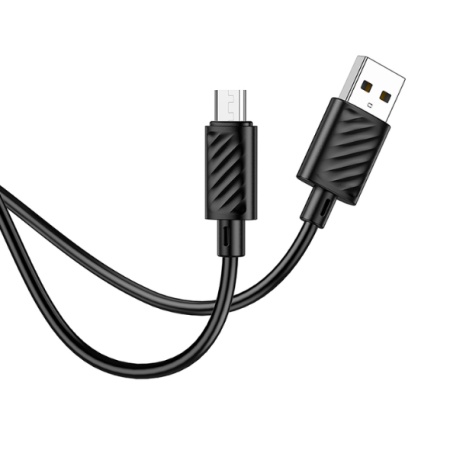 CABLU DATE HOCO X88 MICROUSB 2,4A 2METRI NEGRU - Img 2