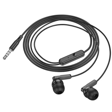 CASTI TELEFON HOCO M 121 MICROFON BUTON RASPUNS APEL NEGRE - Img 4