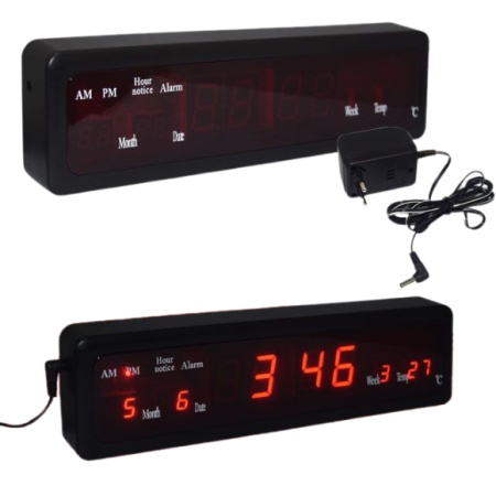 CEAS MASA DIGITAL LED CX 808 AFISAJ ROSU TEMPERATURA DATA ALARMA - Img 2