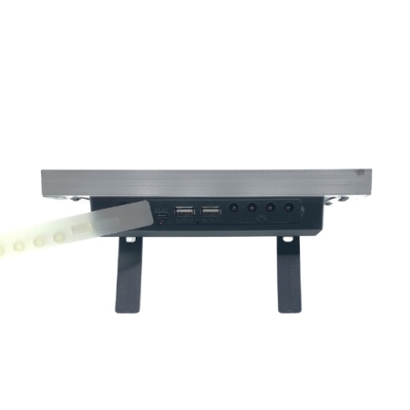 KIT 2 PROIECTOARE 10W CU PANOU SOLAR 8833 LS INCARCARE TELEFON - Img 3