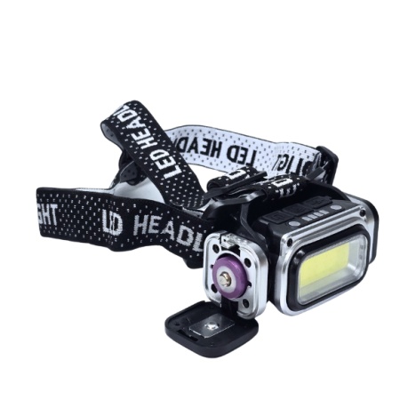 LANTERNA DE CAP HT T80S SENZOR MAGNET AC 18650 LUMINA ROSIE SOS TIP C - Img 2
