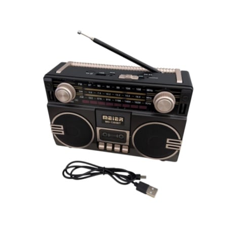 RADIO MD-1305BT STEREO USB SD ACUMULATOR TIP C - Img 3
