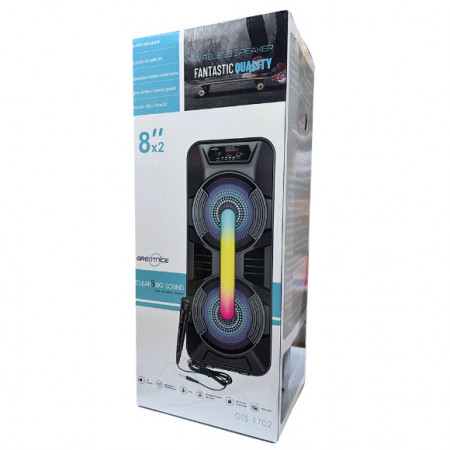 BOXE GTS 1702 MICROFON, FM, BLUETHOOT SD, USB , MICROFON INCLUS - Img 2