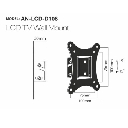 SUPORT TELEVIZOR LCD 10"-27" INCH D108 - Img 2