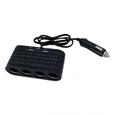 TRIPLU BRICHETA AUTO FIR 4 PRIZE OLESSON 1654 2 x USB 1 X TIP C - Img 2