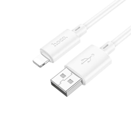 CABLU DATE HOCO X88 USB LA IPH 2.4A ALB - Img 3