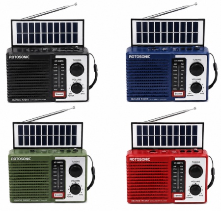 RADIO PORTABIL CU MP3 ROTOSONIC XT 38BTS BLUETOOTH USB MICROSD SOLAR 18650 - Img 4