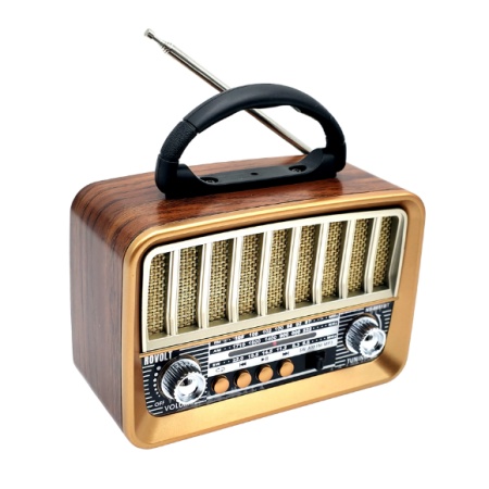 RADIO PORTABIL RETRO NNS 6651 BT, ACUMULATOR,USB, BLUETOOTH, AUX, USB - Img 2