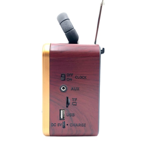 RADIO PORTABIL RETRO NS - 8898 BT, ACUMULATOR,USB, BLUETOOTH, AUX, USB - Img 2