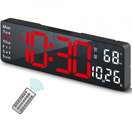 CEAS PERETE / MASA 6629 LUMINA ROSIE ALARMA TELECOMANDA TEMPERATURA - Img 2