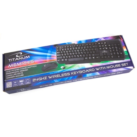 KIT WIRELESS MOUSE + TASTATURA TITANIUM MEMPHIS TK 108 - Img 4