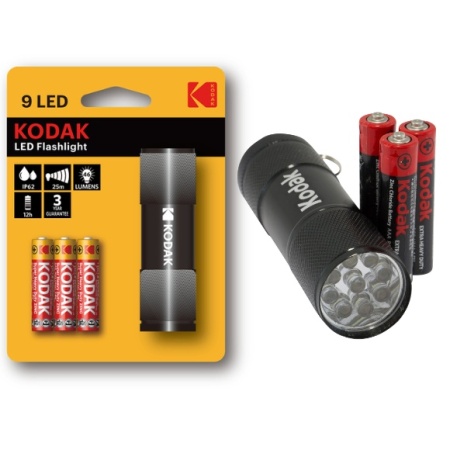 LANTERNA KODAK 9 LED BATERII INCLUSE KODAK R3 AAA