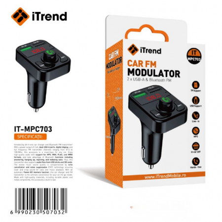 MODULATOR ITREND MPC 703 BLUETHOOT 2 X USB MICROSD AUX