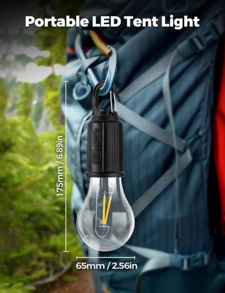 BEC CAMPING CU ACUMULATOR NY-01 LUMINA CALDA TIP C - Img 2
