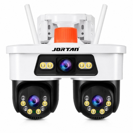 CAMERA SUPRAVEGHERE TRIPLA JORTAN 8 PTZ 355° IP66 WIFI 9MP - Img 2