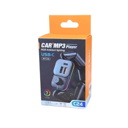 MODULATOR C24 BLUETHOOT 2 USB + TIP C 3.1A