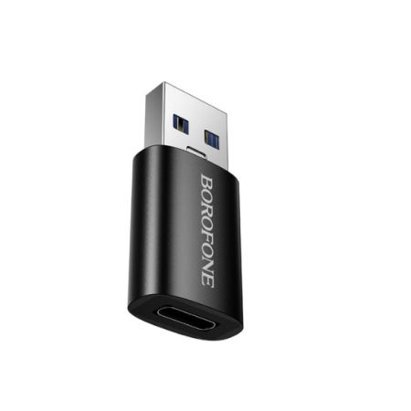 ADAPTOR USB TIP A LA USB TIP C BOROFONE BV 26B NEGRU - Img 2