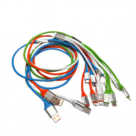 CABLU DATE 3 IN 1 SILICON DIVERSE CULORI VRAC - Img 2