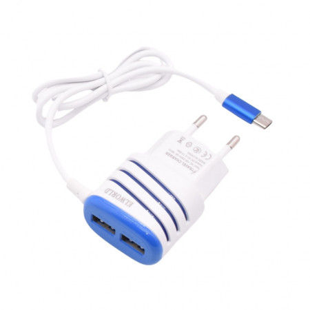 INCARCATOR TELEFON ELWORLD JXL 222 CABLU TIP C 3.1 A + 2 USB - Img 2