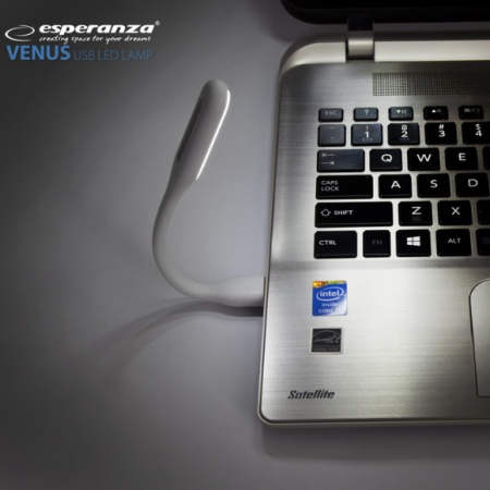 LAMPA LED ESPERANZA EA 147W CU USB PENTRU LAPTOP/ POWERBANK ALB - Img 2