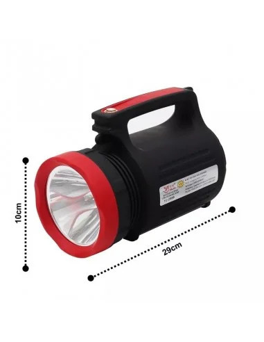 LANTERNA CU ACUMULATOR YJ 2886 220V LUMINA FRONTALA SI LATERALA POWER BANK - Img 3