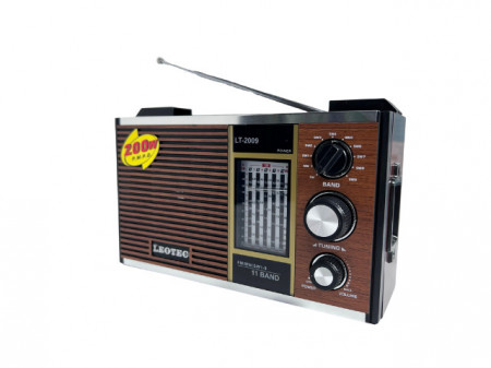 RADIO PORTABIL LEOTEC LT 2009 12 BENZI FM MW SW 1-9 - Img 3