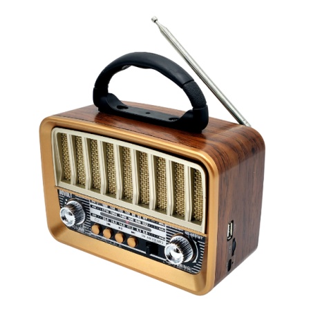 RADIO PORTABIL RETRO NNS 6651 BT, ACUMULATOR,USB, BLUETOOTH, AUX, USB - Img 3
