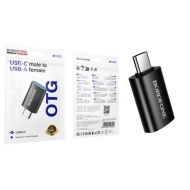 ADAPTOR OTG USB TIP C LA USB TIP A BOROFONE BV 26C NEGRU