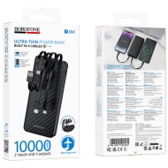 BATERIE EXTERNA BOROFONE BJ84 4 IN 1 10.000mAh NEGRU