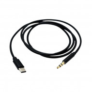 CABLU AUXILIAR TIP C - JACK 3.5 MM 3696 NEGRU1 M - Img 2