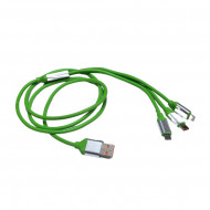 CABLU DATE 3 IN 1 SILICON DIVERSE CULORI VRAC
