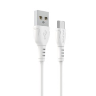 CABLU DATE BOROFONE BX 51 USB TIP A LA TYPE-C 3A 1 METRU ALB - Img 2