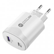 INCARCATOR 220V USB-A / TYPE C + CABLU IPH. LDO-BY220 - Img 3