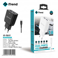 INCARCATOR TELEFON ITREND T 51 TIP C 2 X USB 2.4A - Img 2