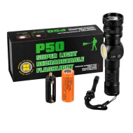 LANTERNA ACUMULATOR P50 ZOOM TIP C ALUMINIU COB LATERAL PROFESIONALA