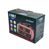 RADIO PORTABIL RETRO NS - 8068 BT, ACUMULATOR,USB, BLUETOOTH, AUX, USB - Img 4