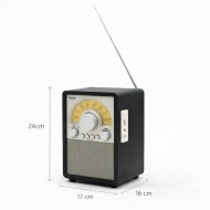RADIO PORTABIL RETRO NS 900 BT ACUM USB MICROSD - Img 2