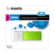 STICK MEMORIE USB RIDATA ID50 8GB USB 2.0 VERDE