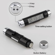 TERMOMETRU CU CEAS AUTO K01 CU TEMPERATURA S ILUMINARE ALBASTRA - Img 4