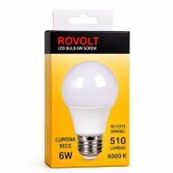 BEC LED ROVOLT 6W E27 LUMINA ALBA RECE