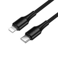 CABLU DATE HOCO X120 TIP C LA IPH PD 27W 1M NEGRU - Img 2