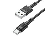 CABLU DATE HOCO X83 USB LA TIP C 3A NEGRU 1 METRU - Img 2
