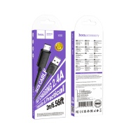 CABLU DATE HOCO X88 MICROUSB 2,4A 2METRI NEGRU