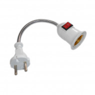 DULIE CU INTRERUPATOR FLEXIBIL FASUNG E27 ADAPTOR