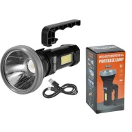 LANTERNA CU ACUMULATOR CH 6109 SOLAR AFISAJ LCD PROCENT BAT TIP C