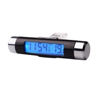 TERMOMETRU CU CEAS AUTO K01 CU TEMPERATURA S ILUMINARE ALBASTRA