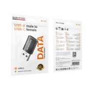 ADAPTOR USB TIP A LA USB TIP C BOROFONE BV 26B NEGRU - Img 3