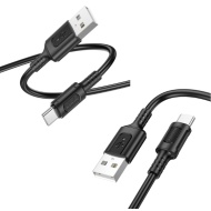 CABLU DATE BOROFONE USB A LA TYPE-C BX111 3A 1m NEGRU - Img 2