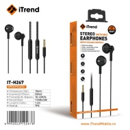 CASTI CU FIR ITREND 267 3.5MM JACK MICROFON